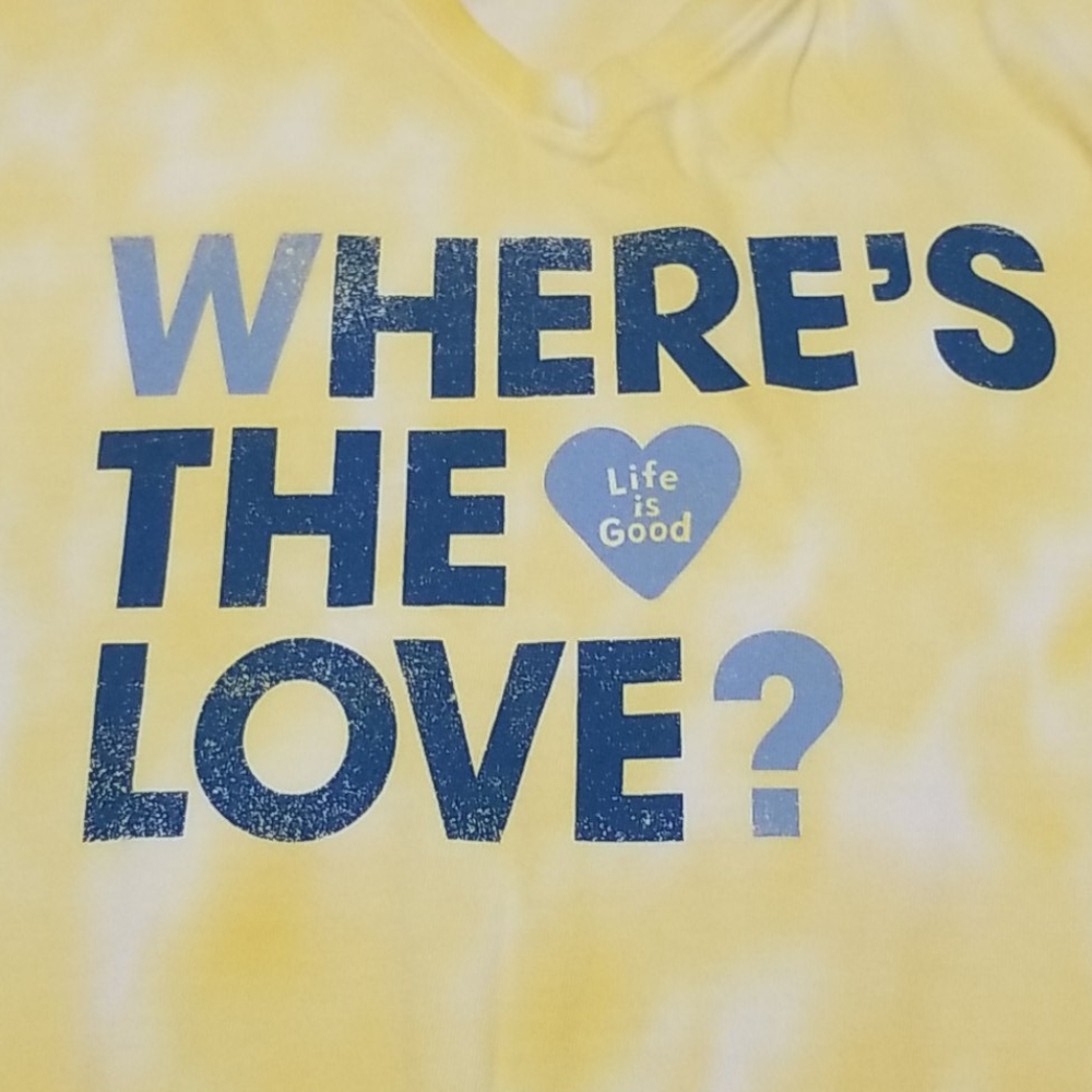 NEW| Life Is Good | Where's The Love | Tie Dye Tee - Picture 5 of 11